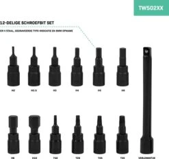 VONROC Momentsleutel ¼” - 265mm - 5-25Nm – Incl. 12-delige Bitset (8 X Inbus, 4 X Torx) En 100mm Verlengstuk - In Stevige Opbergkoffer 12 VONROC Momentsleutel ¼” - 265mm - 5-25Nm – Incl. 12-delige Bitset (8 X Inbus, 4 X Torx) En 100mm Verlengstuk - In Stevige Opbergkoffer -Makita Winkel 1200x1125 10