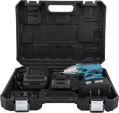 Deutsche Stahl Slagmoersleutel - Slagmoersleutel Met 2 Accu - Draadloos - Elektrische Moersleutel - Draadloos Slagschroevendraaier - Gereedschap - Impact Wrench Met LED - 20V - Incl. 4-delige Doppenset En Opbergkoffer - Blauw -Makita Winkel 1200x1130