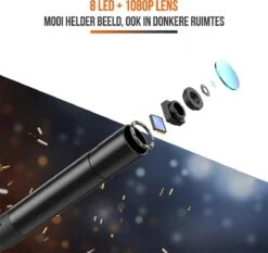 Strex Inspectiecamera Met Scherm 10M - 1080P HD - 4.3 Inch LCD Scherm - IP67 Waterdicht - LED Verlichting - Endoscoop - Inspectie Camera -Makita Winkel 1200x1130 7