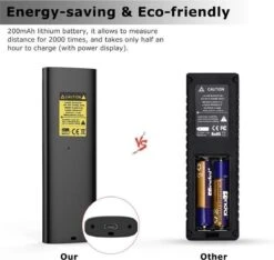 LOUZIR Laser Afstandsmeter - 40 Meter Bereik - 2mm Nauwkeurig - Digitaal Meetapparaat Voor Lengte (m) / Oppervlakte (m2) / Volume (m3) - Binnen En Buiten - Stof- En Spatwaterdicht -Directe En Continue Metingen -Makita Winkel 1200x1135 10