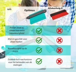 Optimus Professionele Aftekenhulp Met 2 Locks - 25cm X 8cm - Profielmeter - Profielaftaster - Meethulp - Profielmal - Profielkam - Laminaat Legset -Makita Winkel 1200x1135 14