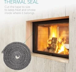 Navaris Zelfklevend Plat Glasvezel Kachelkoord - 15 Mm Breed, 2 M Lang - 2-3 Mm Dik - Hittebestendig Tot 550 Graden - Voor Hout, Gas En Palletkachels -Makita Winkel 1200x1136 20