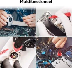 Dieux® - 125 Delige Precisie Schroevendraaierset - Rood - Magnetisch - Schroevendraaier - Gereedschapset - Bidset - Gereedschap - Reparatie - Werkbank - Opbergbox - Pasen -Makita Winkel 1200x1136 9