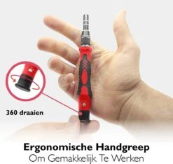 Dieux® - 125 Delige Precisie Schroevendraaierset - Rood - Magnetisch - Schroevendraaier - Gereedschapset - Bidset - Gereedschap - Reparatie - Werkbank - Opbergbox - Pasen -Makita Winkel 1200x1137 2