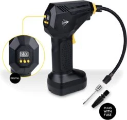 Dunlop Digitale Luchtcompressor - Bandenpomp - 12V - Digitaal Display - Max. 150PSI/ 10 Bar - Incl. Opbergtas En 2 Naalden - Autobanden En Opblaasartikelen -Makita Winkel 1200x1138 3
