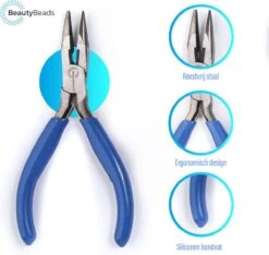 BeautyBeads 3-Delige Tangenset Voor Sieraden – Hobby Tangen Set Voor Het Maken Van Sieraden Met Kralen En Bedels – Rondbektang, Zijkniptang En Langbektang - BB401 -Makita Winkel 1200x1139 5