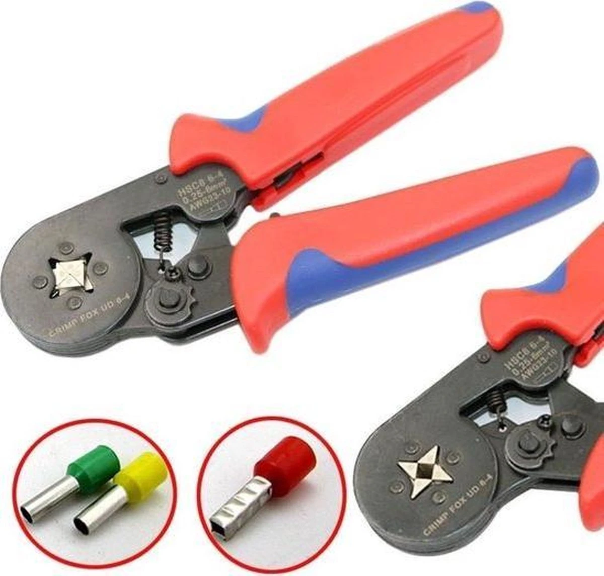 Adereindhulstang - Krimptang - Kabelkrimptang - Kabelschoentang - 0,25 Mm - 6 Mm2 5 Adereindhulstang - Krimptang - Kabelkrimptang - Kabelschoentang - 0,25 Mm - 6 Mm2 - Afbeelding 3