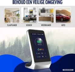 Merkloos CO2 Meter - Luchtkwaliteitsmeter - Hygrometer Binnen - CO2 Meter Binnen - CO2 Melder NDIR Sensor - Temperatuurmeter En Luchtvochtigheidsmeter Met Alarm -Makita Winkel 1200x1145 18