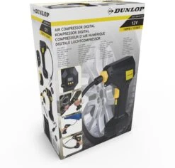 Dunlop Digitale Luchtcompressor - Bandenpomp - 12V - Digitaal Display - Max. 150PSI/ 10 Bar - Incl. Opbergtas En 2 Naalden - Autobanden En Opblaasartikelen -Makita Winkel 1200x1147 1