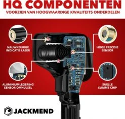 JACKMEND Infrarood Thermometer - Digitale Warmtemeter - Bereik Van -50 Tot 400 °C - Warmte Thermo Meter - Laser Pyrometer -Makita Winkel 1200x1148 8
