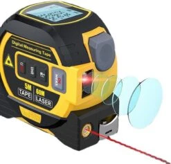 Staza - Rolmaat Multifunctionele Digitale Laser - 40M - Afstandsmeter - Elektronische Metrische Systeem - 5M Meetlint - Roestvrij - Afstandsmeters - Display - Slimme Rolmaat -Makita Winkel 1200x1149 9
