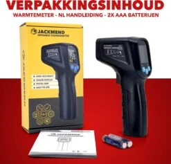JACKMEND Infrarood Thermometer - Digitale Warmtemeter - Bereik Van -50 Tot 400 °C - Warmte Thermo Meter - Laser Pyrometer -Makita Winkel 1200x1150 15