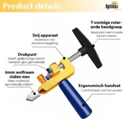 Optimus Professionele 2 In 1 Glassnijder Incl. 2 Extra Mesjes - Geschikt Voor Glas, Tegels En Spiegels - Glas Cutter - Tegelsnijder - Spiegelsnijder -Makita Winkel 1200x1152 8