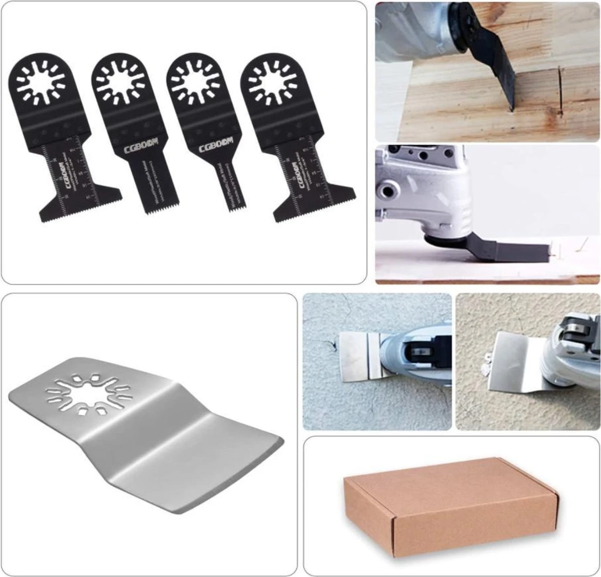 Merkloos Accessoireset Multitool Oscillerend Zaagbladen Set Universeel DIY Hobby 9 Merkloos Accessoireset Multitool Oscillerend Zaagbladen Set Universeel DIY Hobby - Afbeelding 7