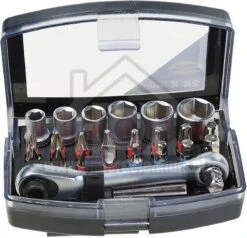 Benson Bit - Doppenset + Ratel 24 Delig Kleur Profi 13 Benson Bit - Doppenset + Ratel 24 Delig Kleur Profi -Makita Winkel 1200x1154 6