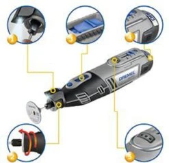 Dremel 8220JF Multitool - 45 Accessoires En Koffer - Met Accu En Lader -Makita Winkel 1200x1155 8