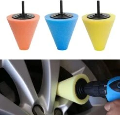 LB Tools Polijstkegel 3 Delige Set Voor O.a Velgen, Polijstset Met Drie Conische Polijstschijven Voor De Boormachine Polijstcone -Makita Winkel 1200x1156 6