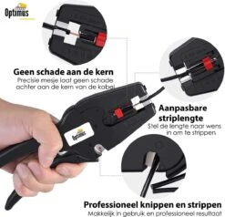 Optimus Professionele Automatische 2-in-1 Striptang - 0,03 Tot 10mm² - Afstriptang - Kabelstripper - Kabeltang - Kniptang - Draadknipper - Elektrotechniek -Makita Winkel 1200x1158 13