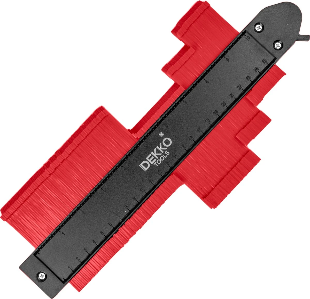 Aftekenhulp 25 CM Met LOCK - Profielmal - Profielaftaster - Meetinstrument - Contourmallen - Schuifmaat – Rood 3 Aftekenhulp 25 CM Met LOCK - Profielmal - Profielaftaster - Meetinstrument - Contourmallen - Schuifmaat – Rood