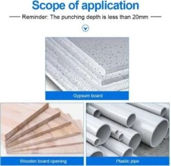 Merkloos Gatenzaagset 11-delig – Hole Saws 19mm, 22mm, 28mm, 32mm, 38mm, 44mm, 51mm En 64 Mm – 8 Stuks Gatenzaagset Voor Hout, Gipsplaat En Kunststof Buis -Makita Winkel 1200x1160 3