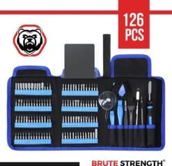 Brute Strength - 126 Delige Precisie Schroevendraaierset Magnetisch - Universeel - Magnetisch - Gereedschapset- Schroevendraaiers - Bitset Met Torx - Cadeau Voor Man -Makita Winkel 1200x1161 8