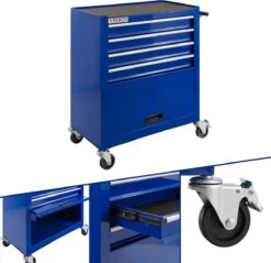 AREBOS Werkplaatswagen Gereedschapswagen Trolley Gereedschapskist 4 Lades