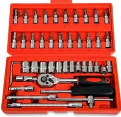 Merkloos Professionele 46-Delige Dopsleutel Set -Met Momentsleutel Ratel & Verlengstuk - Doppendoos Torx/Inbus/Hex/Kruiskop Bit Doppen Set - Hoogwaardig Chroom-vanadiumstaal -1/4" Inch -Met Koffer- Vaderdagset - Gereedschapset - Handgereedschap -Dopsleutelset 11 Merkloos Professionele 46-Delige Dopsleutel Set -Met Momentsleutel Ratel & Verlengstuk - Doppendoos Torx/Inbus/Hex/Kruiskop Bit Doppen Set - Hoogwaardig Chroom-vanadiumstaal -1/4" Inch -Met Koffer- Vaderdagset - Gereedschapset - Handgereedschap -Dopsleutelset -Makita Winkel 1200x1163 10