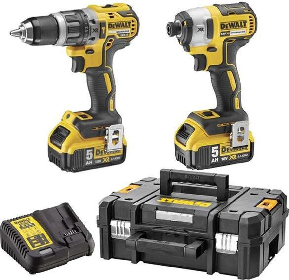 DeWalt DCK266P2T Combiset - Accu Klop-/Schroefboormachine + Accu Slagschroevendraaier - 18V 5.0Ah XR Li-ion 6 DeWalt DCK266P2T Combiset - Accu Klop-/Schroefboormachine + Accu Slagschroevendraaier - 18V 5.0Ah XR Li-ion - Afbeelding 4