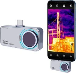 TibaGoods - Warmtebeeldcamera - Warmtecamera Voor Android En Windows (USBC) - 256 X 192 Pixels - -15 Tot 600 °C - Thermische Camera
