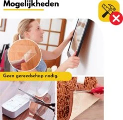 Fain Nano Tape – 5 Meter Lang – Dubbelzijdig Tape Extra Sterk– Muur Tape - Nano Tape Dubbelzijdig – Transparant – Dubbelzijdig Plakband – Dubbelzijdig Montage Tape - Herbruikbaar -Makita Winkel 1200x1164 13