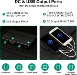 Merkloos 200W Opvouwbare Zonnepaneel - Draagbare -Makita Winkel 1200x1166 13