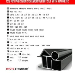 Brute Strength - 126 Delige Precisie Schroevendraaierset Magnetisch - Universeel - Magnetisch - Gereedschapset- Schroevendraaiers - Bitset Met Torx - Cadeau Voor Man -Makita Winkel 1200x1168 2