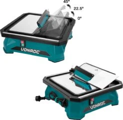 VONROC Tegelzaag 650W –Waterkoeling – Incl. 180mm Diamant Zaagblad, Parallelgeleider En Verstekgeleider -Makita Winkel 1200x1169 5