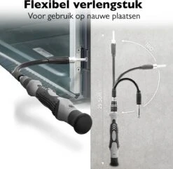 Dieux® - 125 Delige Precisie Schroevendraaierset - Grijs - Magnetisch - Schroevendraaier - Gereedschapset - Bidset - Gereedschap - Reparatie - Werkbank - Opbergbox - Pasen -Makita Winkel 1200x1170 11