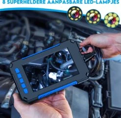 Looki Endoscoop Met Scherm 5M + GRATIS 32GB SD-kaart - Inspectie Camera – 1080P LED Verlichting – 4.3 Inch Scherm – 8 Mm Dik - IP67 Waterdicht -Makita Winkel 1200x1170 16