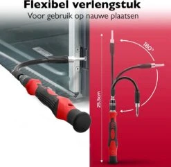 Dieux® - 125 Delige Precisie Schroevendraaierset - Rood - Magnetisch - Schroevendraaier - Gereedschapset - Bidset - Gereedschap - Reparatie - Werkbank - Opbergbox - Pasen -Makita Winkel 1200x1170 9
