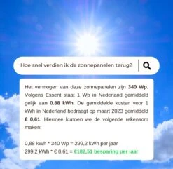 ZAAK. Topsolar 340Wp 12 Volt Zonnepanelen Compleet Pakket - Plug And Play - Camper - Boot - Caravan - Schuur - Aan Te Sluiten Op Accu -Makita Winkel 1200x1171 44