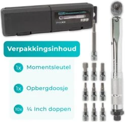 IMLI Momentsleutel Set 1/4 Inch | 2 - 24 Nm| Inbus En Torx Doppen | 11-delig Fietsgereedschap -Makita Winkel 1200x1172 6