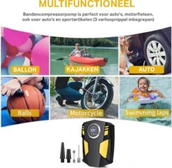 TRANSNECT Compressor Bandenpomp – Luchtcompressor – Elektrische 12V - 35 L/Min - 100psi - Draagbaar - Voor Auto, Motorfiets 15 TRANSNECT Compressor Bandenpomp – Luchtcompressor – Elektrische 12V - 35 L/Min - 100psi - Draagbaar - Voor Auto, Motorfiets -Makita Winkel 1200x1173