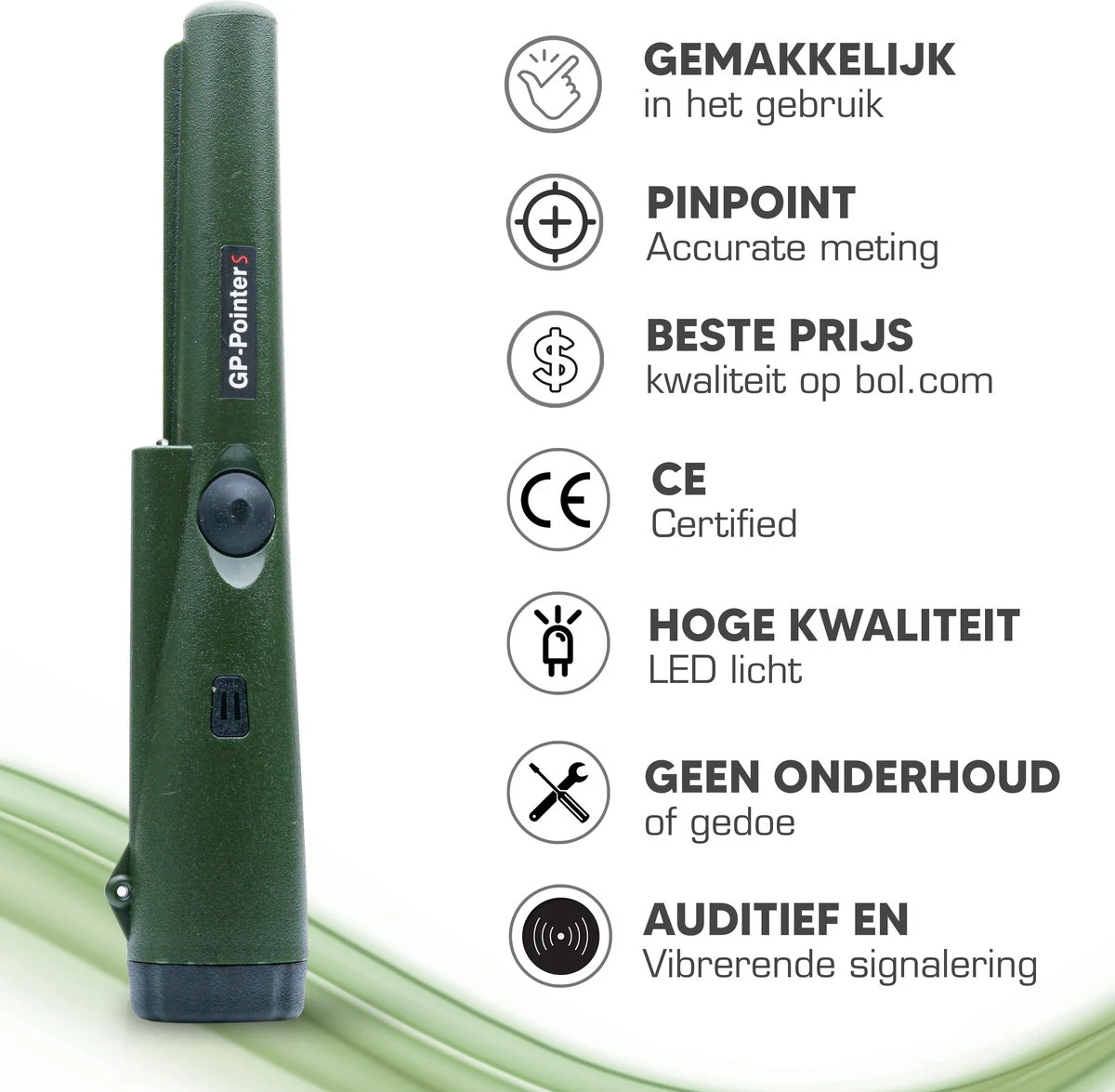 Treasurefind - Metaaldetector Voor Kinderen / Volwassen - Pinpointer - Professionele Metaaldetector - Schatgraver - Waterdicht' 4 Treasurefind - Metaaldetector Voor Kinderen / Volwassen - Pinpointer - Professionele Metaaldetector - Schatgraver - Waterdicht' - Afbeelding 2