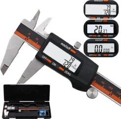 Professionele Digitale Schuifmaat | Zware Kwaliteit | 0 - 150mm | RVS | Nauwkeurige Metingen | In Opbergbox | Batterij | Handleiding | -Makita Winkel 1200x1176 13