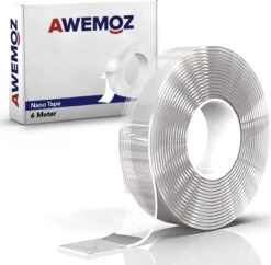 AWEMOZ Nano Tape - Klussen - 6 Meter Lang - Dubbelzijdig Plakband Extra Sterk - Transparante Dubbelzijdige Tape Extra Sterk - NanoTape - Muur Tape - Waterdicht - Herbruikbaar -Makita Winkel 1200x1176 21