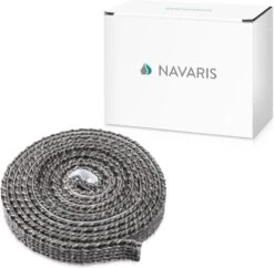 Navaris Zelfklevend Plat Glasvezel Kachelkoord - 15 Mm Breed, 2 M Lang - 2-3 Mm Dik - Hittebestendig Tot 550 Graden - Voor Hout, Gas En Palletkachels -Makita Winkel 1200x1176 25