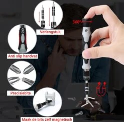 Brute Strength - 138 Delige Precisie Schroevendraaierset Magnetisch - Universeel - Magnetisch - Gereedschapset- Schroevendraaiers - Bitset Met Torx - Cadeau Voor Man -Makita Winkel 1200x1176 9