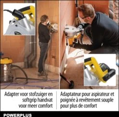 Powerplus POWX0650 Muurfrees - Sleufmachine - Sleuvenfrees - 1800W - 2x Ø150mm - Softstart - Zaagbladen Verstelbaar - Incl. Gereedschapskoffer, 2 Diamantzaagbladen En Stofzuigadaptor 12 Powerplus POWX0650 Muurfrees - Sleufmachine - Sleuvenfrees - 1800W - 2x Ø150mm - Softstart - Zaagbladen Verstelbaar - Incl. Gereedschapskoffer, 2 Diamantzaagbladen En Stofzuigadaptor -Makita Winkel 1200x1177 10