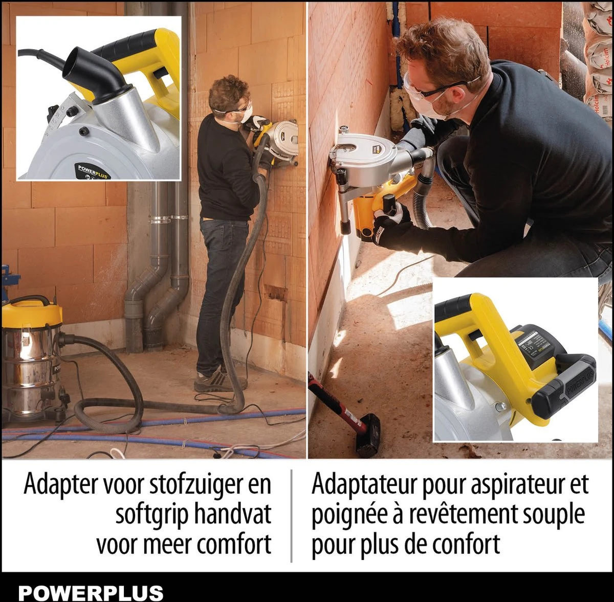 Powerplus POWX0650 Muurfrees - Sleufmachine - Sleuvenfrees - 1800W - 2x Ø150mm - Softstart - Zaagbladen Verstelbaar - Incl. Gereedschapskoffer, 2 Diamantzaagbladen En Stofzuigadaptor 7 Powerplus POWX0650 Muurfrees - Sleufmachine - Sleuvenfrees - 1800W - 2x Ø150mm - Softstart - Zaagbladen Verstelbaar - Incl. Gereedschapskoffer, 2 Diamantzaagbladen En Stofzuigadaptor - Afbeelding 5