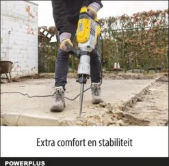 Powerplus POWX11861 Breekhamer - 1700W - 60 Joule - SDS Hex - Trilling Reductie - Incl. Gereedschapskoffer Met Wielen En 2 Beitels - Voor Beton En Steen -Makita Winkel 1200x1178 1