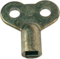 Waterklus CV Ontluchtingssleutel - Vernikkeld