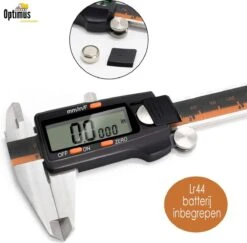 Optimus Professionele Digitale Schuifmaat Met Handige Opbergcase - Incl. Extra Batterijen - RVS - 150mm Meetbereik 20 Optimus Professionele Digitale Schuifmaat Met Handige Opbergcase - Incl. Extra Batterijen - RVS - 150mm Meetbereik -Makita Winkel 1200x1179 12