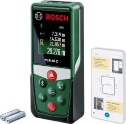 Bosch PLR 40 C Afstandsmeter - Tot 40 Meter Bereik - Bluetooth